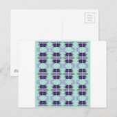 Carte Postale Luxe design aztecs, Mint edition (Devant / Derrière)