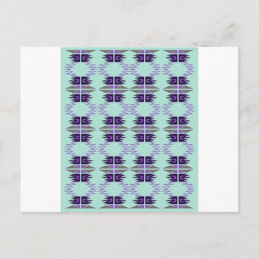 Carte Postale Luxe design aztecs, Mint edition (Devant)