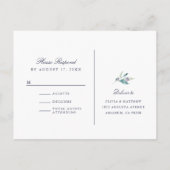 Carte postale Luxe Floral RSVP (Dos)