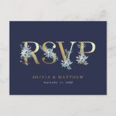 Carte postale Luxe Floral RSVP (Devant)