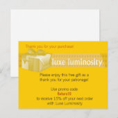 Carte Postale Luxe Luminosité (Devant / Derrière)