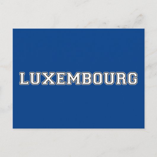 Carte Postale Luxembourg (Devant)