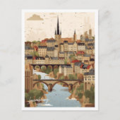 Carte Postale Luxembourg City Art Travel Place (Devant)
