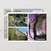 Carte postale Luxembourg City Cavernes (Devant / Derrière)
