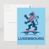 Carte Postale Luxembourg Europe (Devant / Derrière)