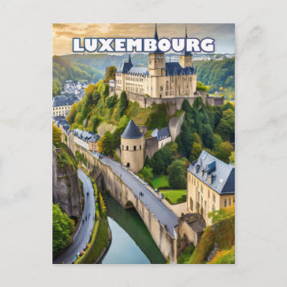 Carte Postale Luxembourg, joyau niché entre vallées et collines