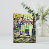 Carte Postale Luxembourg - Peinture Vintage de Bohême (Debout devant)