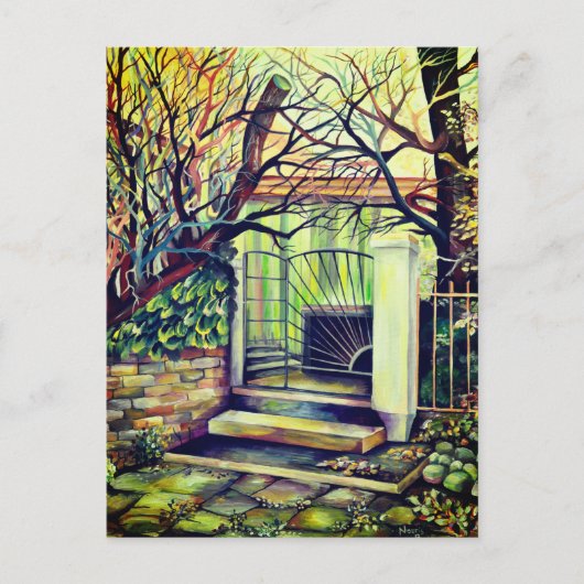 Carte Postale Luxembourg - Peinture Vintage de Bohême (Devant)