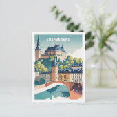 Carte Postale Luxembourg Place de Voyage célèbre (Debout devant)