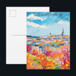 Carte Postale Luxembourg Travel City Painting Aesthetic<br><div class="desc">Luxembourg Travel City Painting Aesthetic</div>