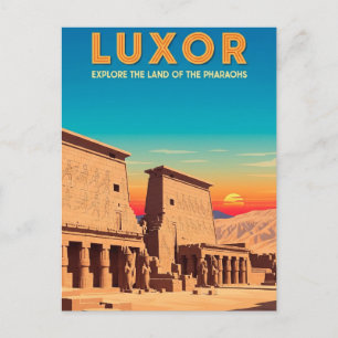 Carte Postale Luxor Egypt Travel