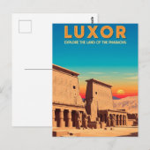 Carte Postale Luxor Egypt Travel (Devant / Derrière)