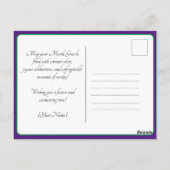 Carte Postale 💚 💜 💛 Luxueux Mardi Gras (Dos)