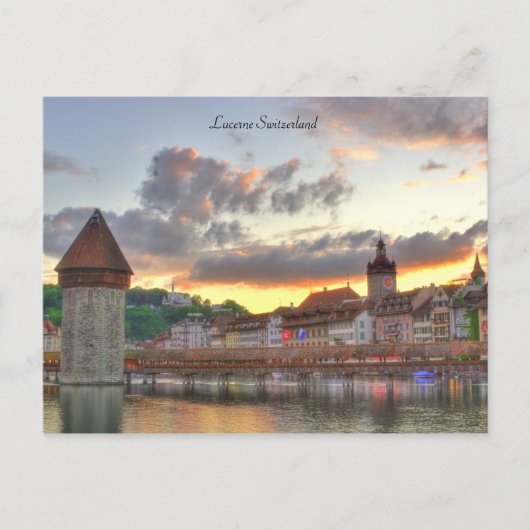Carte postale Luzern Suisse Pont de la Vieille Vil (Devant)