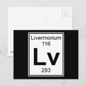 Carte Postale Lv - Livermorium (Devant / Derrière)