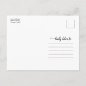 Carte Postale Lycée Faire-part simple chic (Dos)