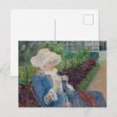 Carte Postale Lydia Crocheting in the Garden at Marly (Devant / Derrière)