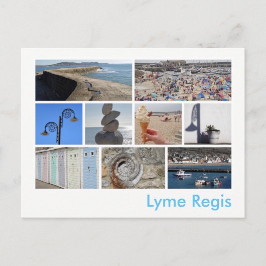 Carte Postale Lyme Regis multi-images (Devant)