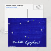 Carte postale Lymphoma de Burkitt (Devant / Derrière)