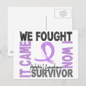 Carte Postale Lymphome du survivant 5 Hodgkin (Devant / Derrière)