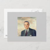Carte Postale Lyndon B. Johnson (Devant / Derrière)