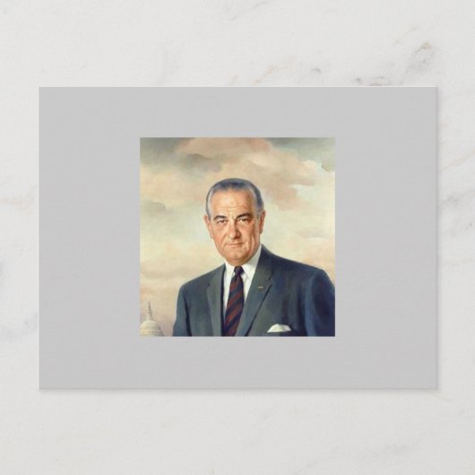 Carte Postale Lyndon B. Johnson (Devant)