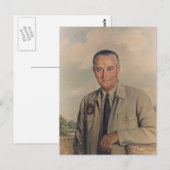 Carte Postale Lyndon B. Johnson - Elizabeth Shoumatoff (1969) (Devant / Derrière)