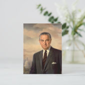 Carte Postale Lyndon Johnson Portrait officiel (Debout devant)