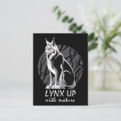 Carte Postale Lynx avec la nature (Debout devant)
