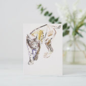 Carte Postale Lynx européenne (Debout devant)