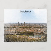 Carte Postale Lyon France Panorama (Devant)
