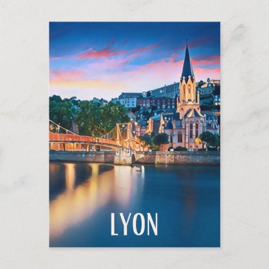 Carte Postale Lyon Photo Vintage  (Devant)