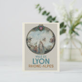 Carte Postale Lyon vintage peinture France (Debout devant)