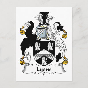 Carte Postale Lyons Family Crest