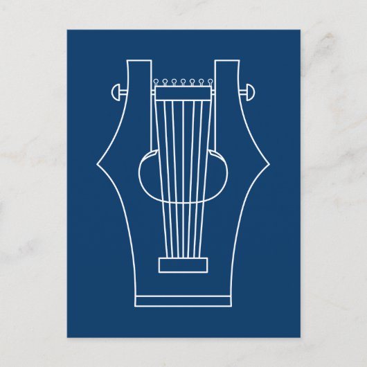 Carte Postale Lyre (lyre) - Instrument grec ancien (Devant)
