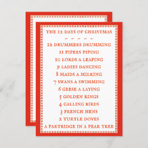 Carte postale LYRICS II 12 JOURS