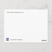 Carte Postale Lys à Calla Lily Plantation, Taïwan (Dos)