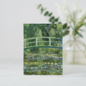 Carte Postale Lys à eau Claude Monet et pont japonais (Debout devant)
