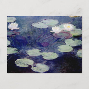 Carte Postale Lys À Eau Rose : 1897-99 par Monet