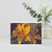 Carte Postale Lys de tigre de crâne à sucre (Debout devant)