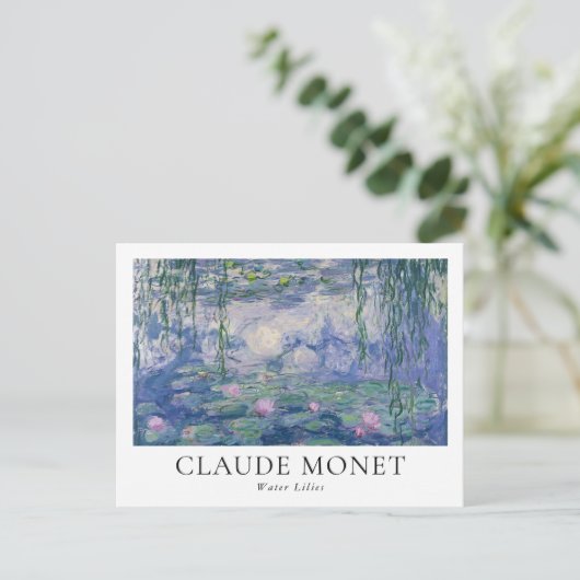 Carte Postale Lys d'eau Claude Monet (Debout devant)