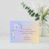 Carte Postale Lys printanière du Faire-part Fiançailles de la va (Debout devant)