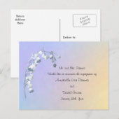 Carte Postale Lys printanière du Faire-part Fiançailles de la va (Devant / Derrière)