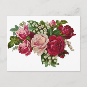 Carte Postale Lys victorienne classique de la vallée Romance