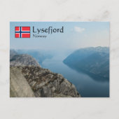 Carte Postale Lysefjord Norvège (Devant)