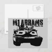 Carte Postale M1 Abrams (Devant / Derrière)