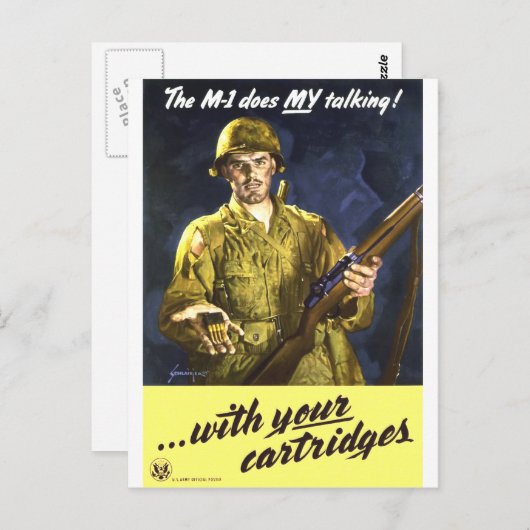 Carte Postale M1 Parle Pour Moi (Devant / Derrière)