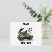 Carte postale M50 Ontos (Debout devant)