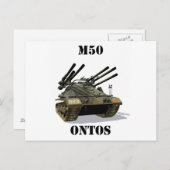 Carte postale M50 Ontos (Devant / Derrière)