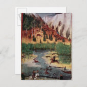 Carte Postale M5751 f.2v Maximilian I chasse au cerf (Devant / Derrière)